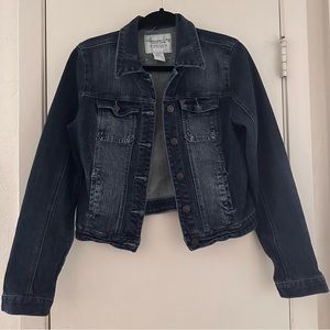 American Rag Trucker Style Distressed Jean Jacket